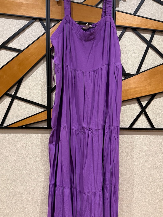 Como Blu Dresses & Skirts - Sleeveless Purple Tiered Maxi Dress